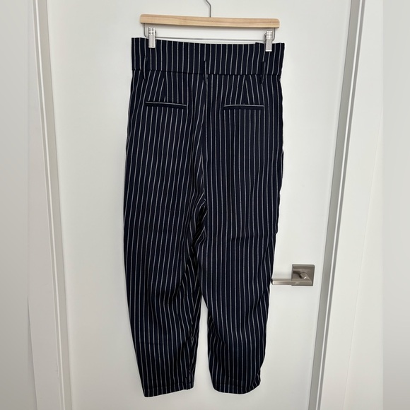 Blue and White Pinstripe Trousers - Picture 5 of 6